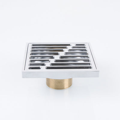 Odm Clog Proof Linear Shower Floor Drain With Brass Drain Cover